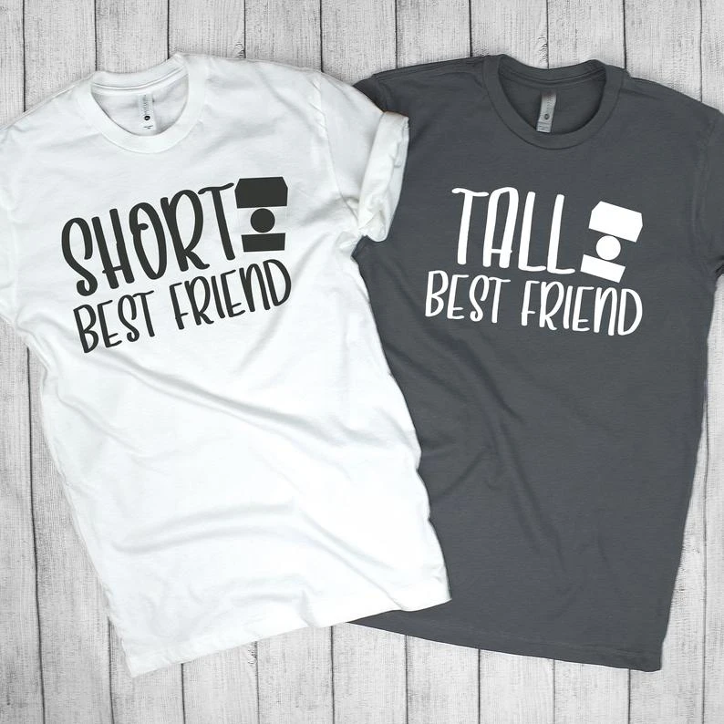 tall best friend short best friend t shirt