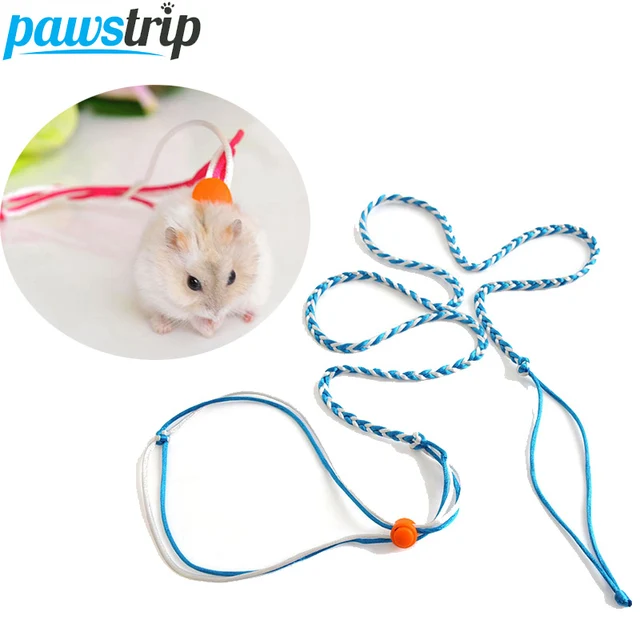 140/200cm Long Adjustable Rat Gerbil Hamster Leash Colorful Small
