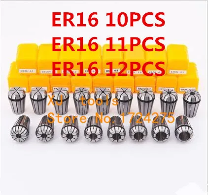 

Hot New 10Pcs/lot ER16 1-10mm Spring Collet Set For CNC Milling Machine Engraving Lathe Tool