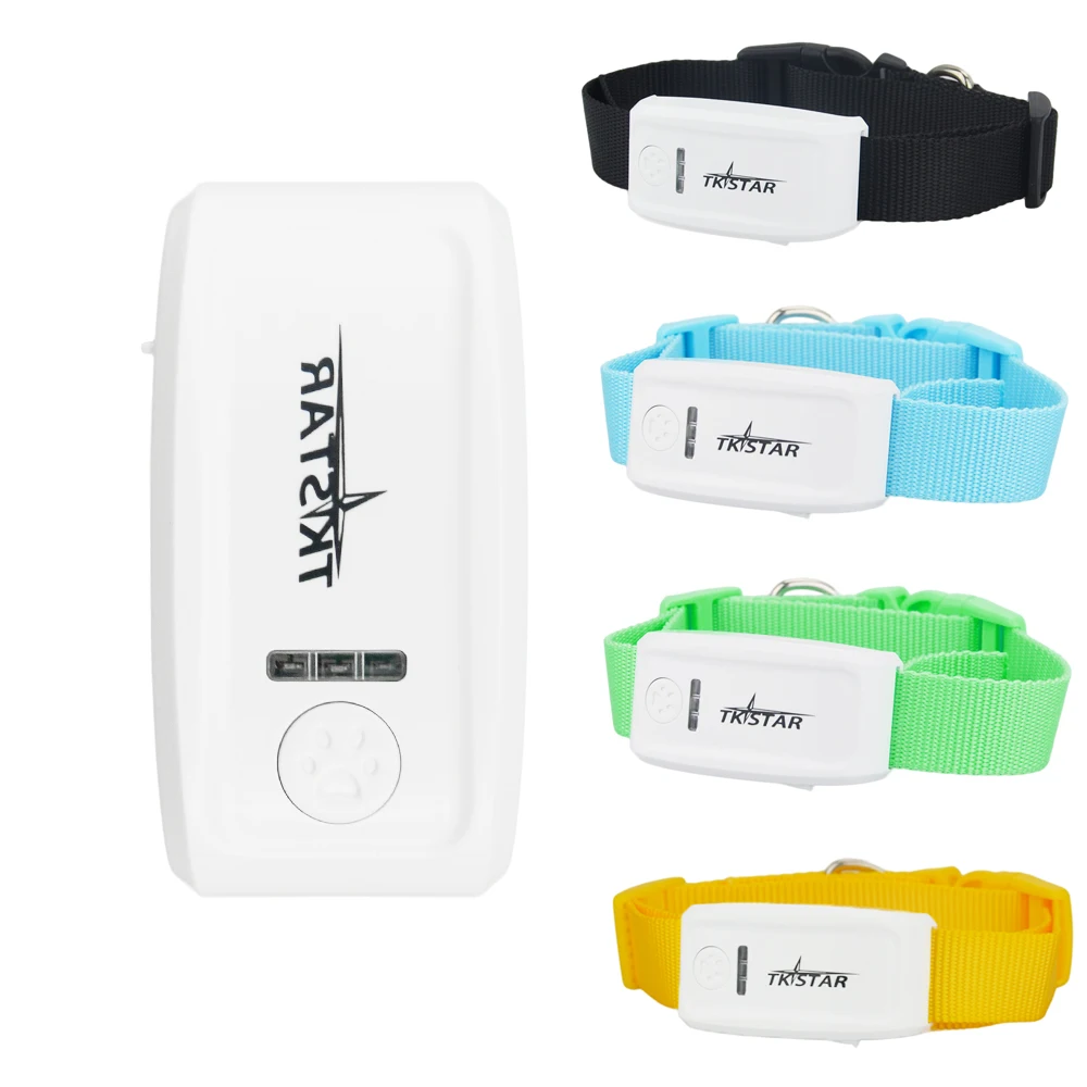

Free shipping, tkstar tk909 pet gps gsm gprs tracker Locator GPS Tracking device with collar for dog cat , free web APP track