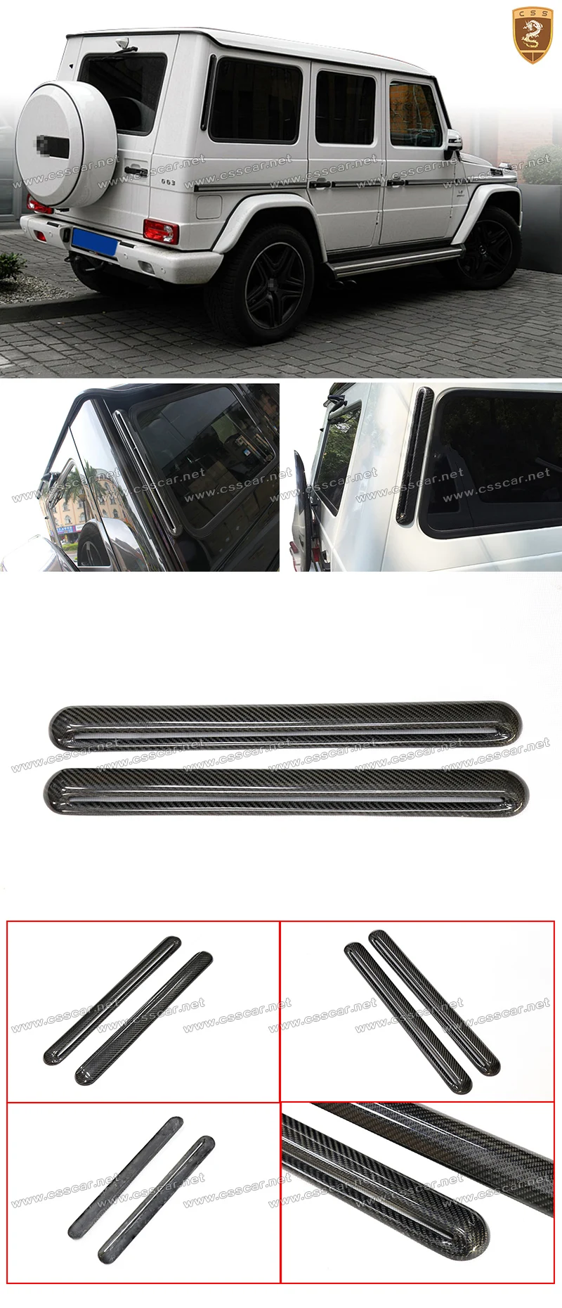 Для Mercedes Benz карбоновая CD Стойка для G Class W463 внешняя отделка средняя колонна карбоновые планки G350 G500 G550 G55