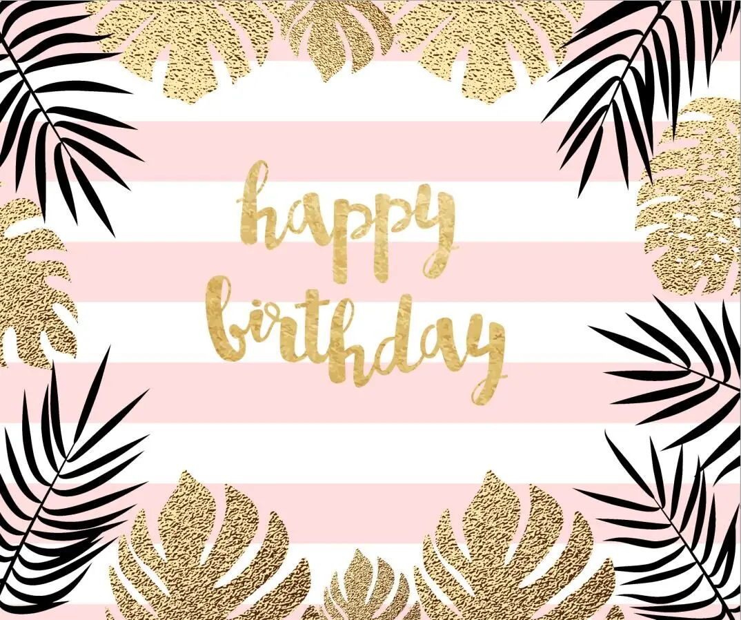 Birthday Party backdrop,pink stripes dector banner party backdrops,baby shower,cupcake table happy birthday party drops W-310