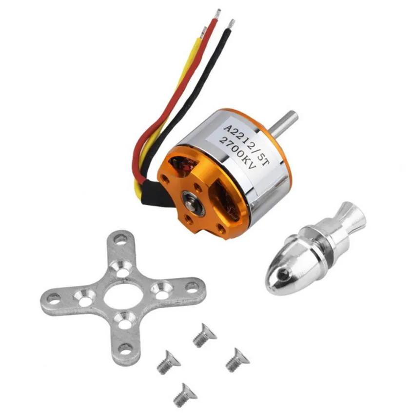 1 шт. A2212 бесщеточный двигатель 2700KV бесколлекторный для RC самолета мультикоптера