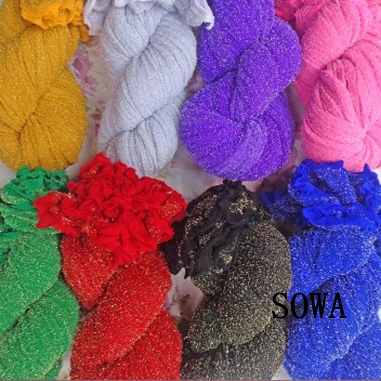

Tensile Stocking Is Total Length 80 cm 10 Pcs Multi Color Gold And Silver Flower Nylon Stocking Material Accessory Handmade DIY