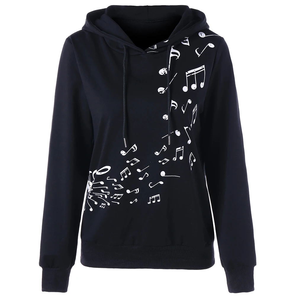 Aliexpress.com : Buy Gamiss Two Tone Music Note Hoodie Sweatshirts ...