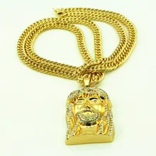 New Bling Jesus Pendant Hip Hop Necklace