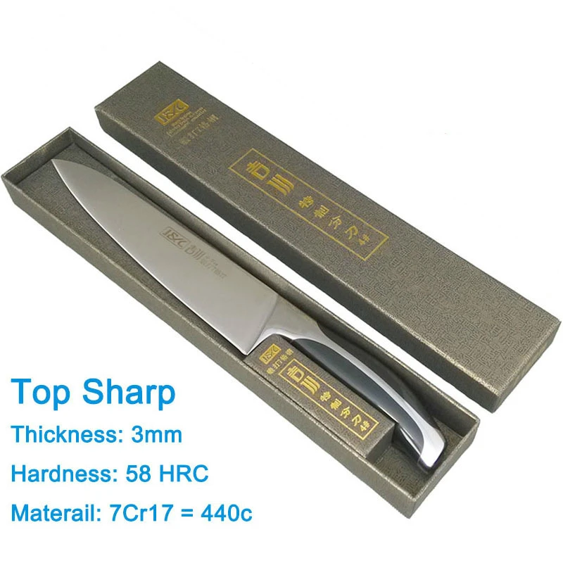 LC New arrival food grade sharp knife 440c quality 8 inches cutter Chef