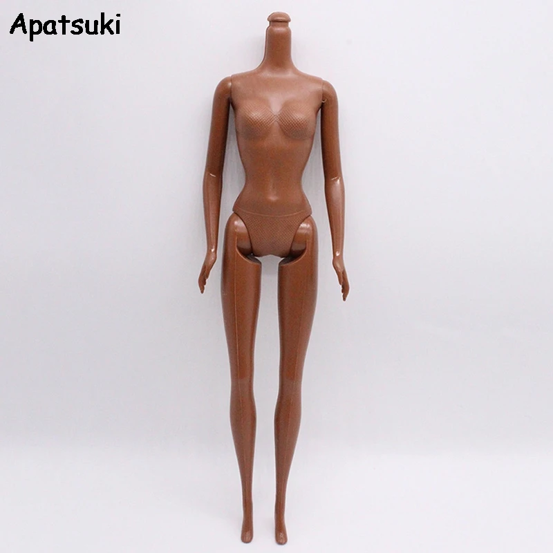 

1/6 5 Joints DIY Movable Chocolate Naked Doll Body For 11.5" Doll DIY Body Without Head 1:6 Doll Accessories Kids Toy