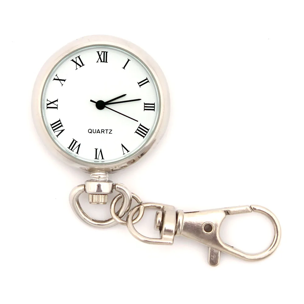 

CYD chaoyada Brand New Fashion Simple Roman Style Pocket Pendant Key Ring Chain Quartz Dress Watch with Gift Bag GL79