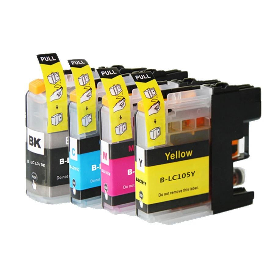 

1set for Brother LC107 LC105 Ink Cartridge For Brother MFC-J4710DW J4610DW J4510DW J4410DW J4310DW printer