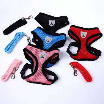 

Adjustable Ling Chong Pet Dog Leads Chest Straps Small Pet Basic Halter Harnesses keep your dog & cat safe comfortable Belt