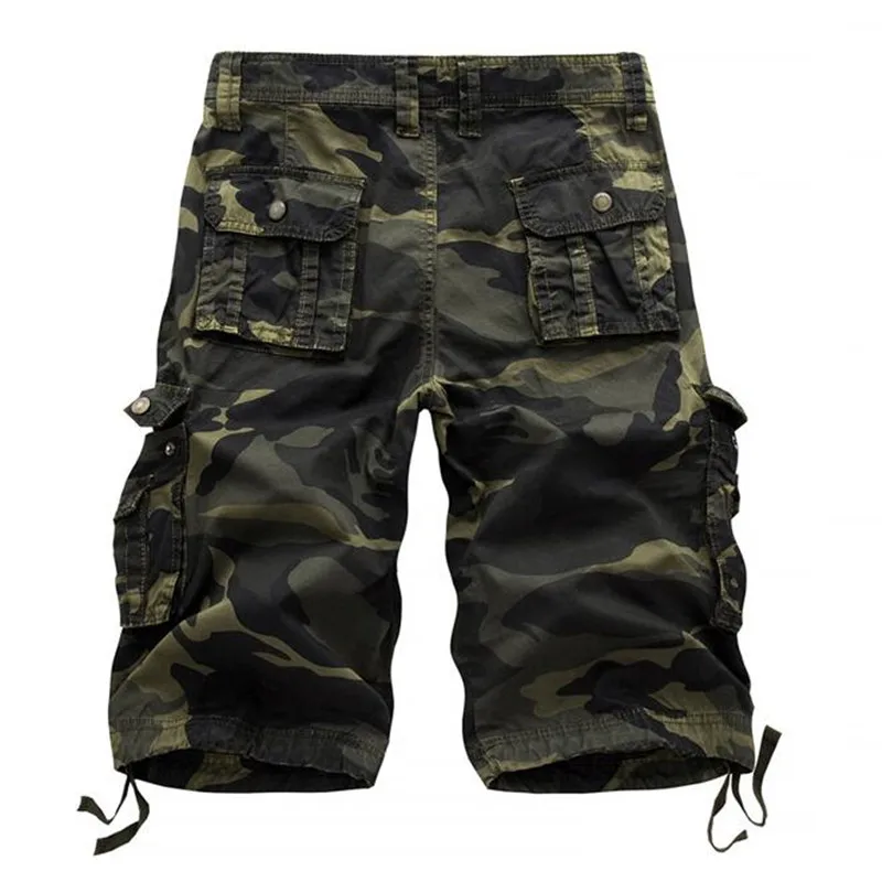 Seller Cargo Shorts Men Cool Camouflage Summer Hot Sale Cotton Casual Men Short Pants Brand Clothing Comfortable Camo Men Cargo Shorts