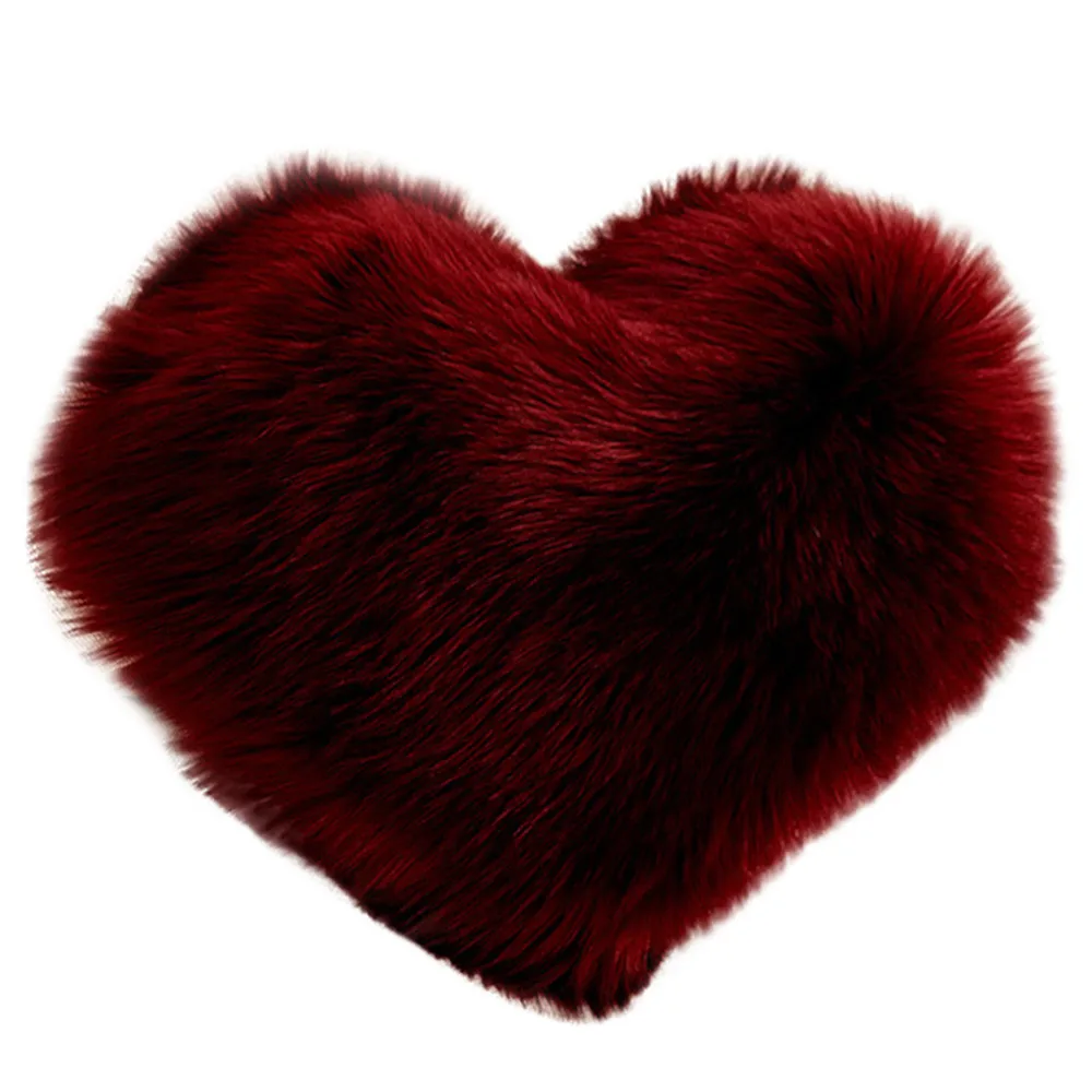 HSU Hot Sale Cushions Heart Shaped Throw Pillow Cushion Plush Pillows Gift Home Sofa Decoration cojines decorativos para sof