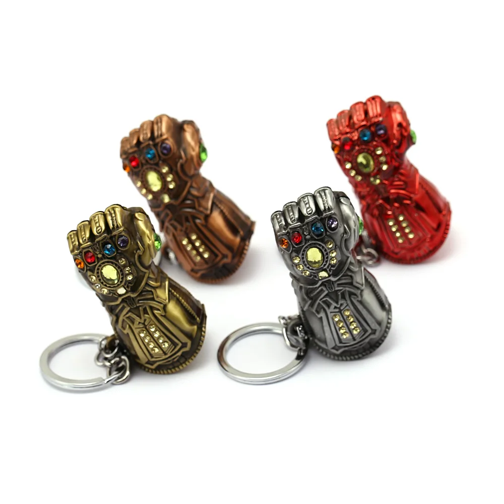 Новые Мстители Железный человек перчатки брелок Ironman Infinite Gauntlet брелки Marvel Endgame металлические подвески брелки ювелирные изделия llaveros