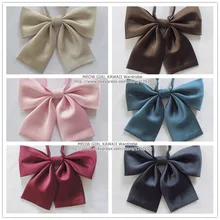 1 шт. классический британский Японский Школьный девушки JK форменный галстук-бабочка милые чистые цвета Лолита галстук 7 цветов косплей