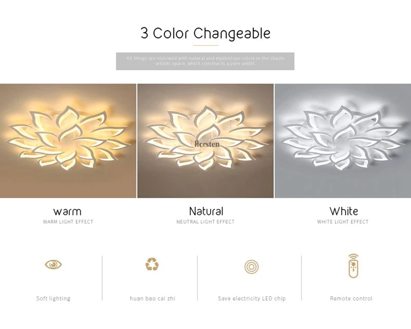 Modern Ceiling Chandelier Light 10 14 18 Heads Flower LED Ceiling Chandelier Lights For Living Room Bedroom Chandelier Lighting (4)