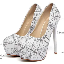Ladies pumps 12cm Sexy Women High heels platform 2016 sexy women high heel pumps