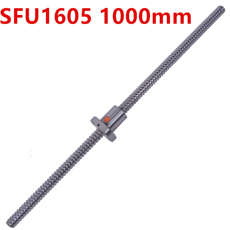 

1pc Ball Screw SFU1605 1000mm + 1pc RM 1605 Ballscrew Ballnut for CNC parts CNC Parts