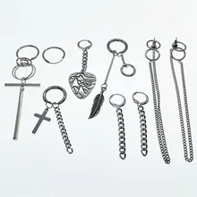 KPOP ДНК в Корейском стиле V Мода 9 шт./компл. серьги длинные Для мужчин BTS Bangtan серьги для мальчиков для Для женщин Для мужчин аксессуары для альбомов