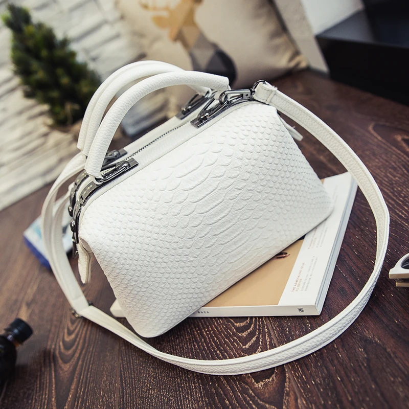 

Women bag Real Crocodile pattern Handbags Woman Vintage Hand bag Ladies Shoulder Top Handle Bags