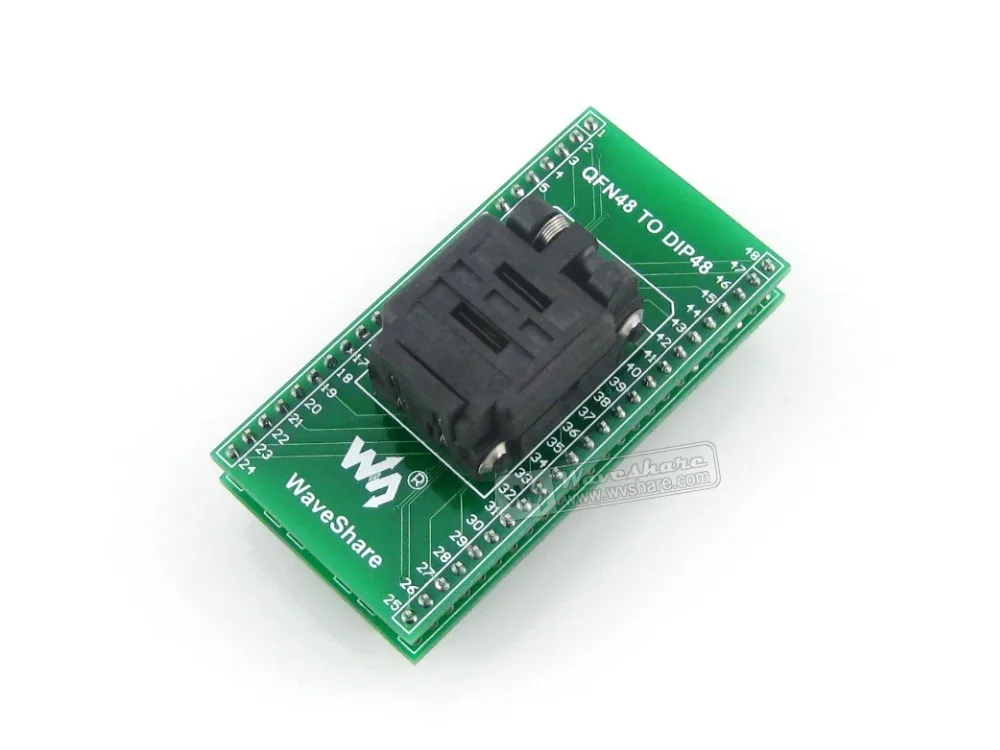 

2018 Real New Module Waveshare Qfn48 To Dip48 Test Socket Programming Adapter 0.5mm Pitch For Mlf48 Mlp48 Package