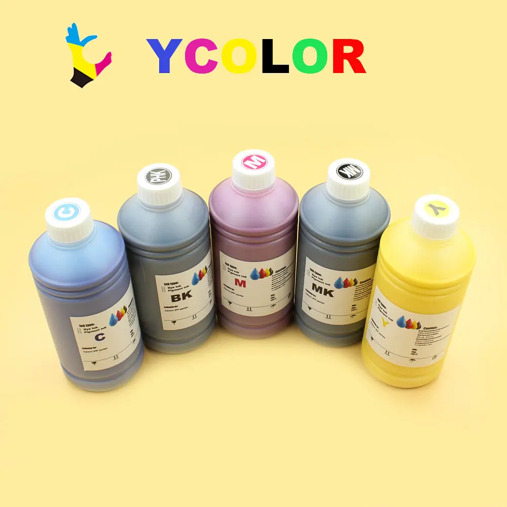 

Fast shipping !!! 6 Color/lot 1000ML Pigment/Dye ink for Canon IPF 500 600 605 610 700 710 720 for Canon PFI -102 printer