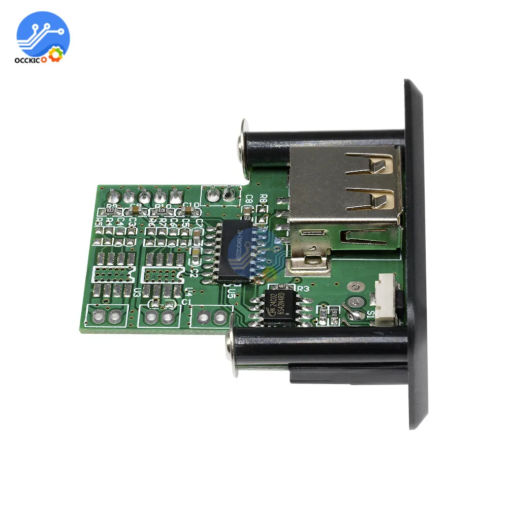 MP3 модуль аудио USB TF FM радио 5 в 7 12 WMA декодер плата без потерь динамик для