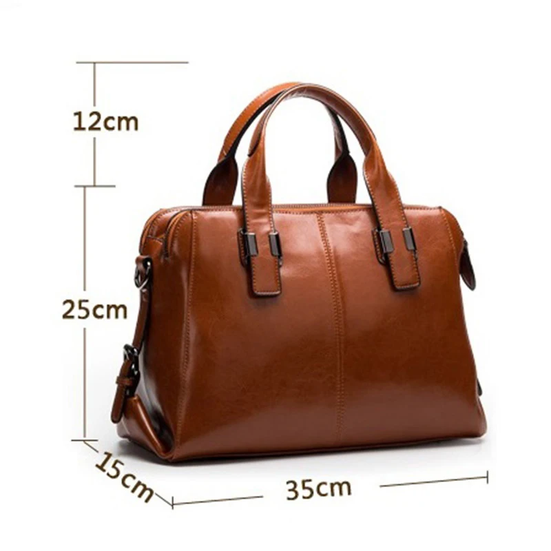Real Cow Leather Ladies HandBags Women Genuine Leather bags Totes Messenger Bags Hign Quality Designer Luxury Brand Bag (4)
