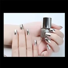 1 шт Серебряный зеркальный лак для ногтей модный сексуальный металлический лак для ногтей MA39