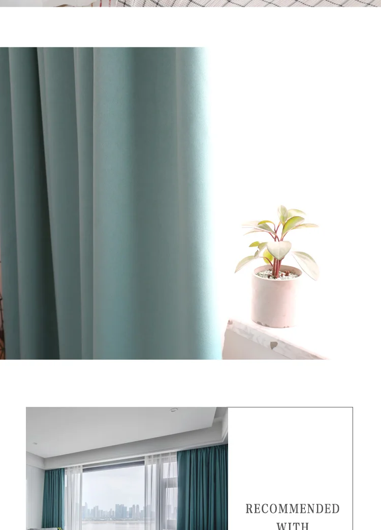 High Quality Insulated Thermal Blackout Curtains For Bedroom, Livingroom, Thick Elegant Modern Design Colors