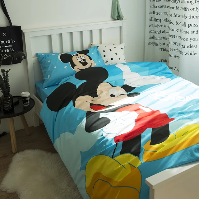 singletwin mickey mouse bedding sets children bedroom decor 100 cotton conjunto de cama - Mickey Mouse Bedding singletwin mickey mouse bedding sets children bedroom decor 100 cotton conjunto de cama - Mickey Mouse Bedding