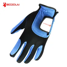 1 шт. Мужская перчатка для гольфа с левой или правой рукой профессиональная дышащая микрофибра синяя перчатка для гольфа спортивные аксессуары для гольфа