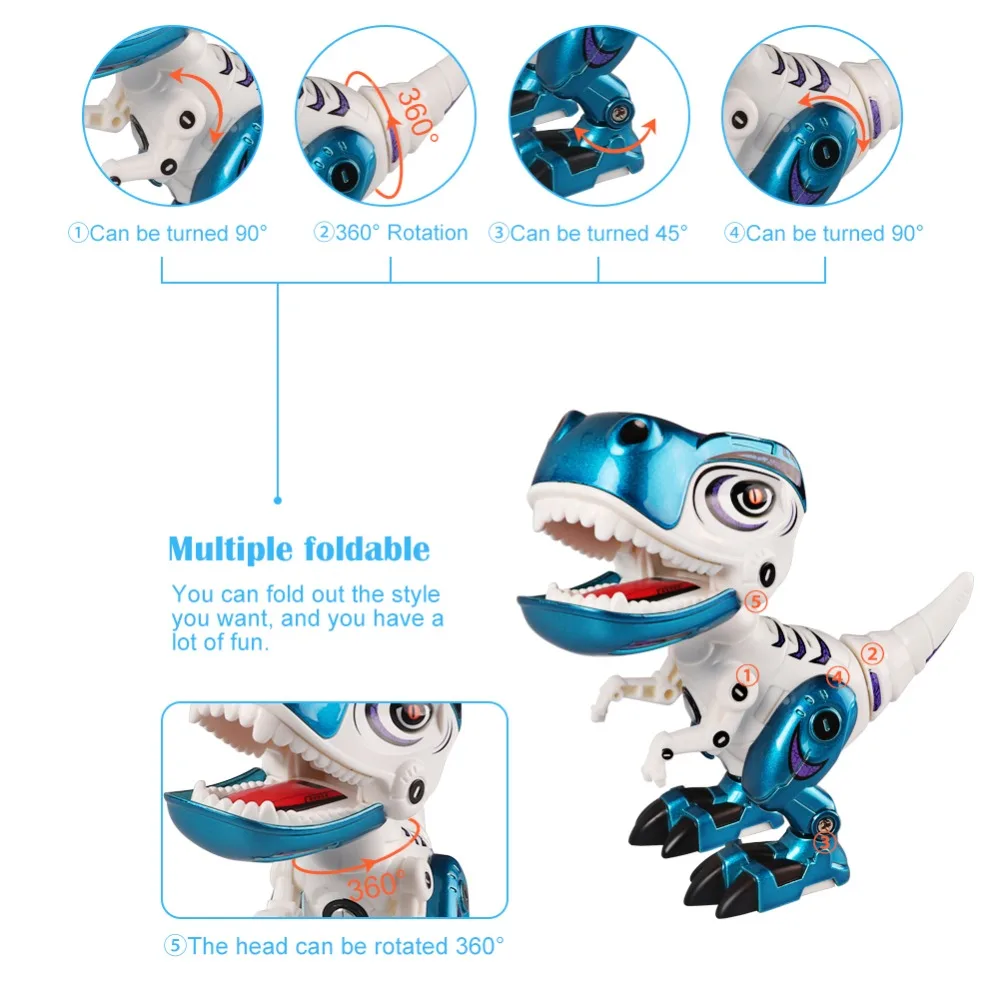 Электронный мигающий динозавр игрушка фигурки сплав тела модель динозавра игрушечные тираннозавры подарок детям раннее образование