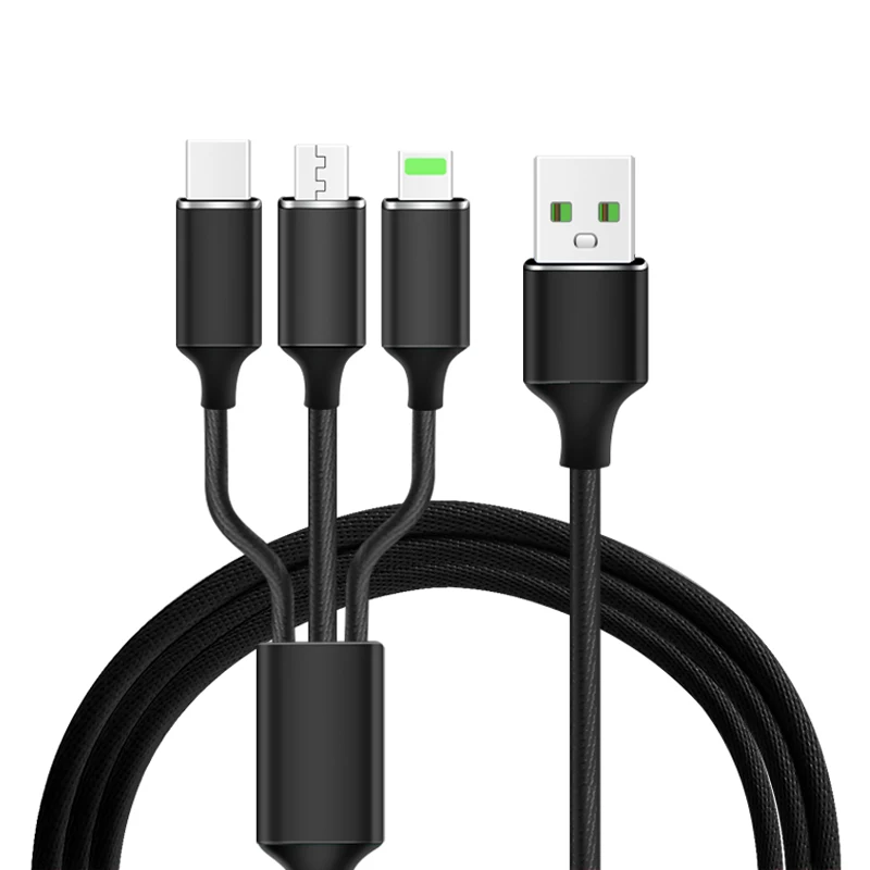 

3 in 1 Lighting&micro&type-c Charger Cable USB Cable 2.1A Fast Charge USB Data Cable for Samsung Xiaomi Tablet Android USB N15