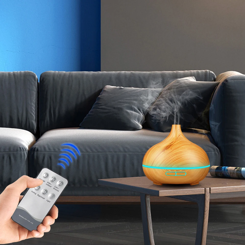 550ml Aroma Air Humidifier Essential Oil Diffuser Aromatherapy Electric Ultrasonic cool Mist Maker for Home Remote Control