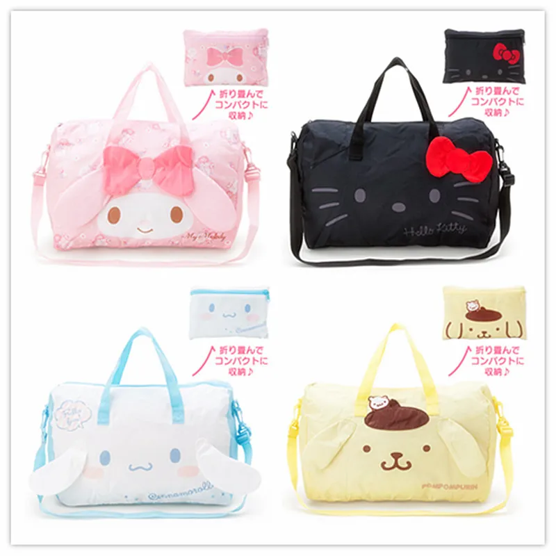 

45x20x30cm KT Cat Melody Cartoon HandBag Female Tote Bag Large Capacity Fashion Ladies Casual Beach Shoulder Bags