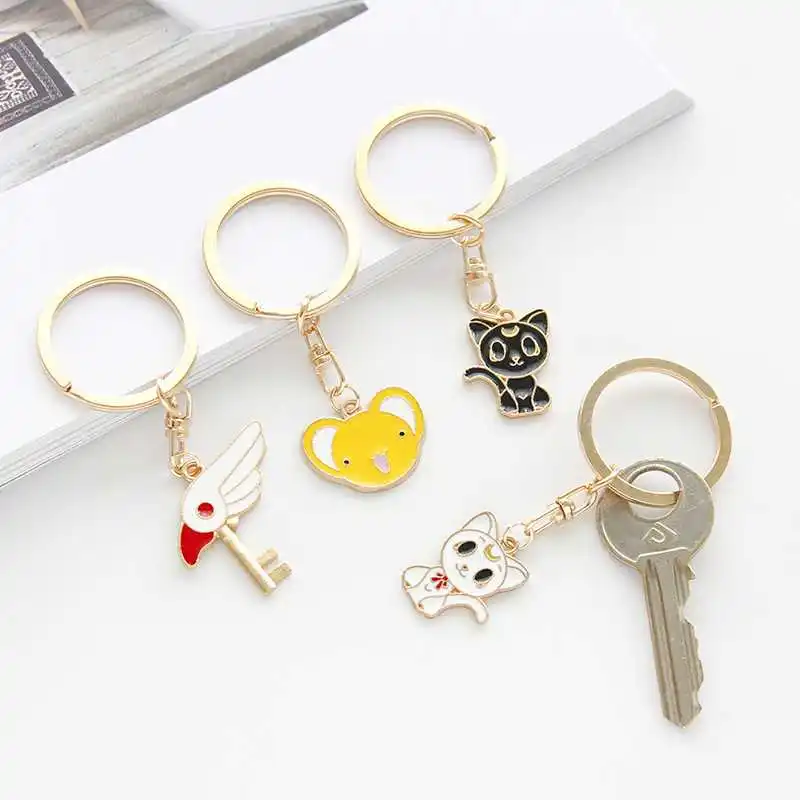 

Accessories Simple Cartoon Women Cheap Car Key Chain Fashion Alloy Sweet Lovely Gift Girls Series Romantic Popular Creativity