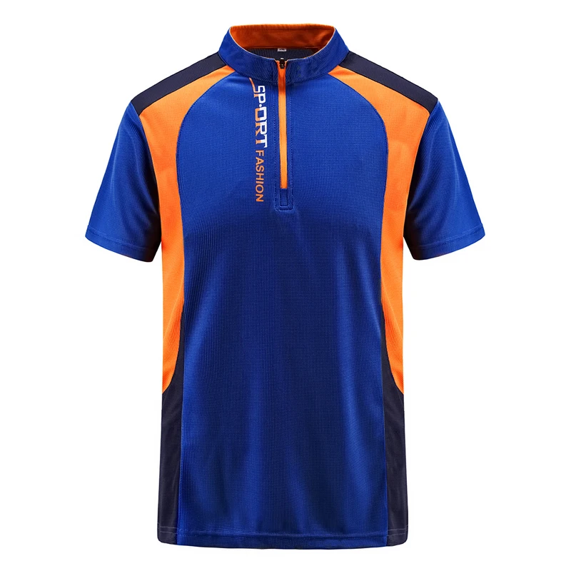 Футболка мужская быстросохнущая на молнии 130 кг 7XL 8XL|hiking t shirt|hiking shirt menoutdoor t-shirt |