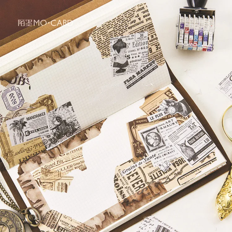 

45pcs Modern Life Travel Stickers Vintage Decor Adhesive Sealing Stickers For Decorations Scrapbooking Diary Albums Stationery