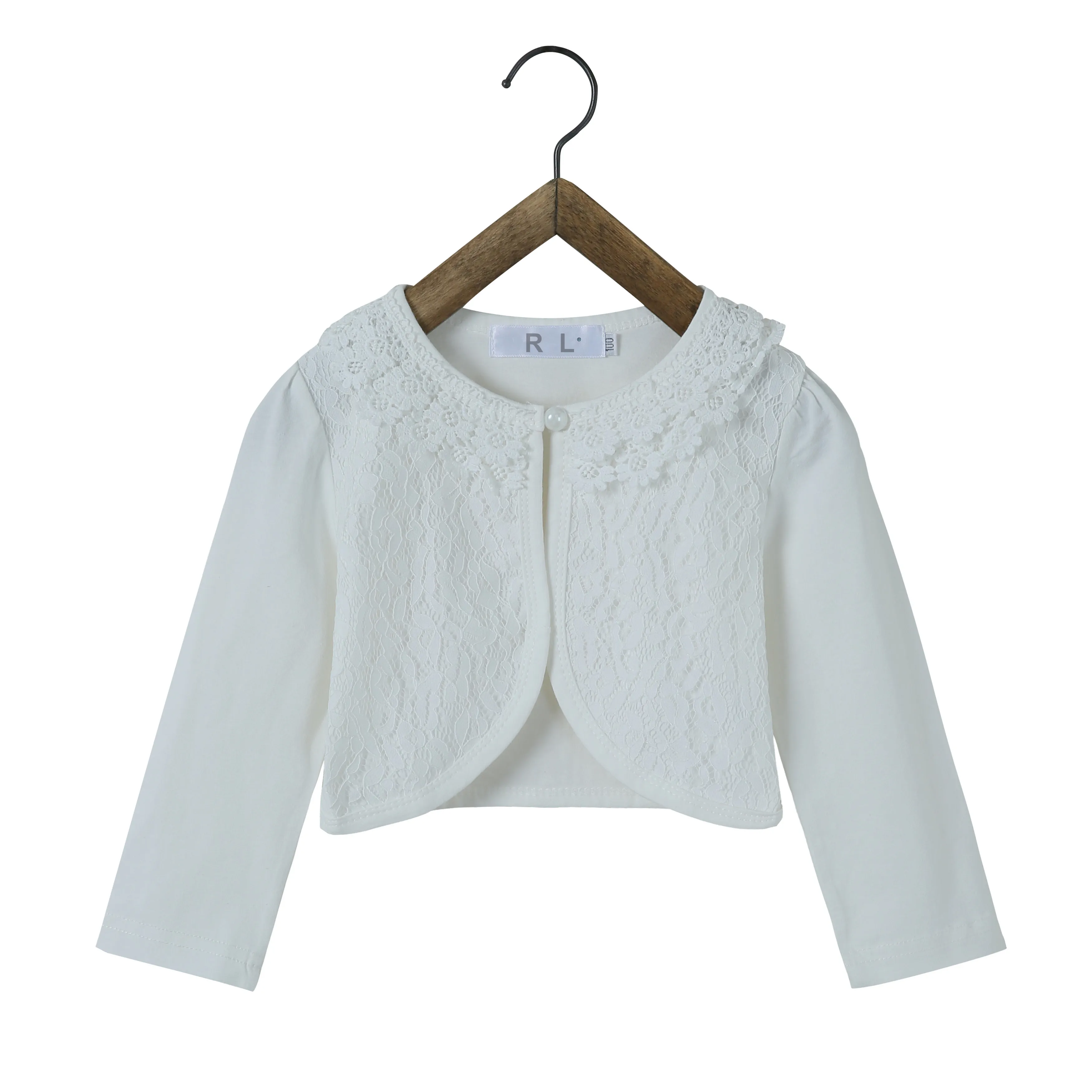 100 Cotton Children Cardigan Girls Shrug Sweater For 2 10 Years Old