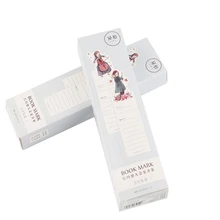 6 упаковок/партия kawaii Бумажная книга марка держатель для ноутбука Этикетка Сообщение карты для школы и школы канцелярские принадлежности