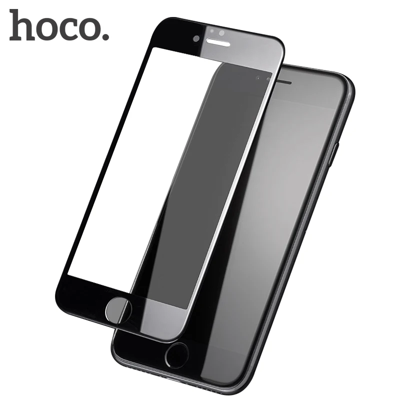 Hoco для Apple iPhone 6 6S PLUS 3D закаленное стекло плёнка 9H протектор экрана защитное стекло полное покрытие для сенсорного экрана Защита на весь экран на Айфон 6 3Д стекло для айфона 6 6S плюс