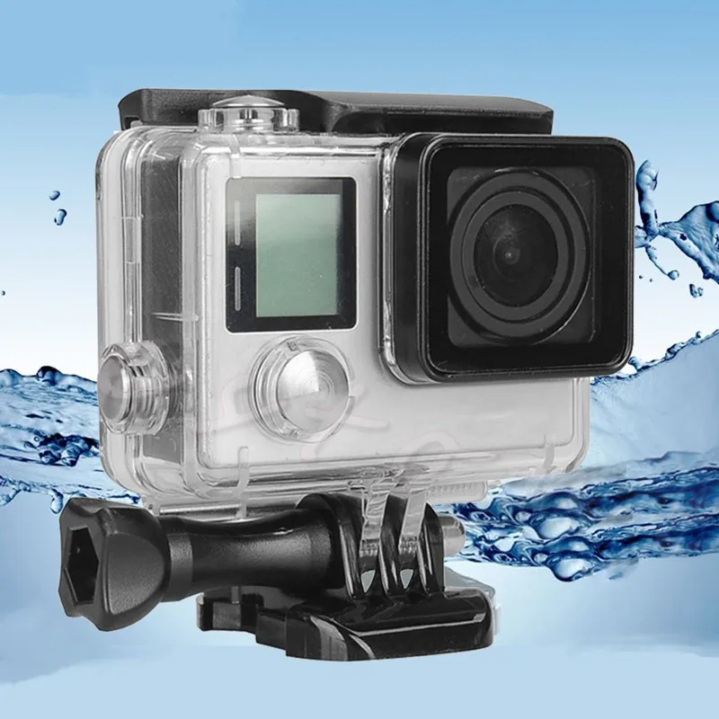 Go pro аксессуары Gopro водонепроницаемый корпус Чехол крепление Hero 3 plus для Gopro Hero3+ 3 4 Крепление камеры Высокое качество