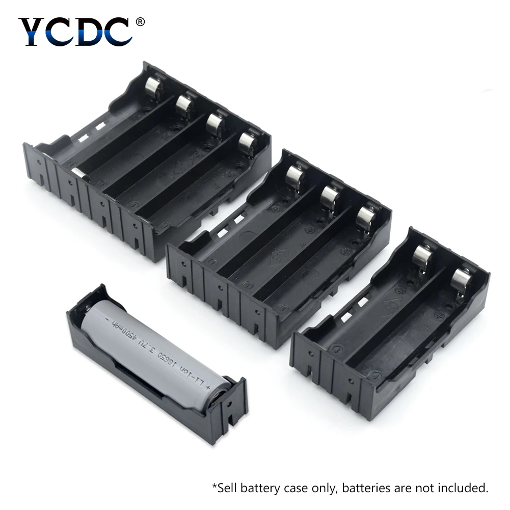 20 PCS High Quality 18650 Battery Storage Clip Holder Box Case with 15cm Lead 