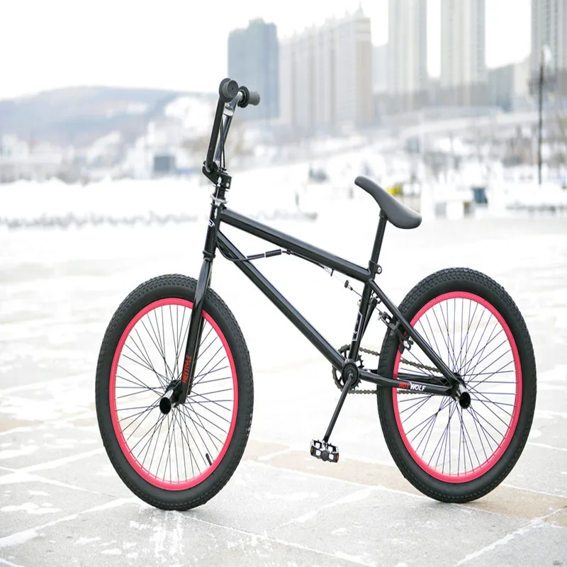 20 дюймов BMX велосипед стальная рама для выступления фиолетовый/красный