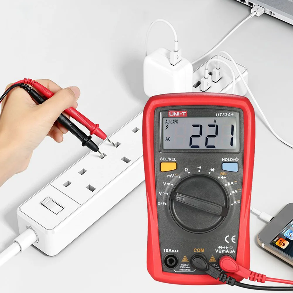 

UNI-T UT33A UT33B UT33C UT33D Ammeter Multitester auto range Digital Multimeter DC/ AC Resistance
