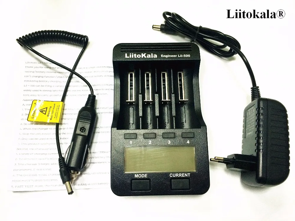 Liitokala Lii-500 LCD 18650 Зарядное Устройство Для 3.7 В 18650 18350 16340 17500 25500 10440 14500 26650 1.2 В AA AAA Ni-Mh батареи