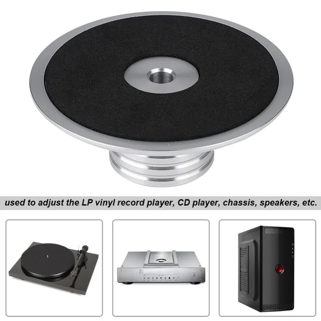 NEW Black Record Weight Clamp LP Vinyl Turntables Metal Disc Stabilizer