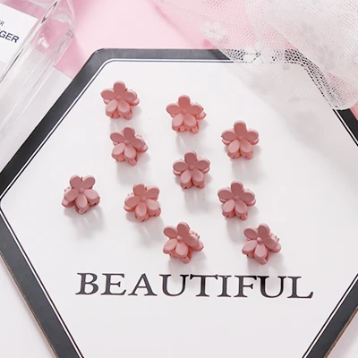 10pcs light pink 5/10 шт./лот для девочек милый маленький сливовых расцветок заколки для волос для детей прекрасные заколки для волос Заколки ободки Дети Мода женские аксессуары для волос - Цвет: 10pcs light pink