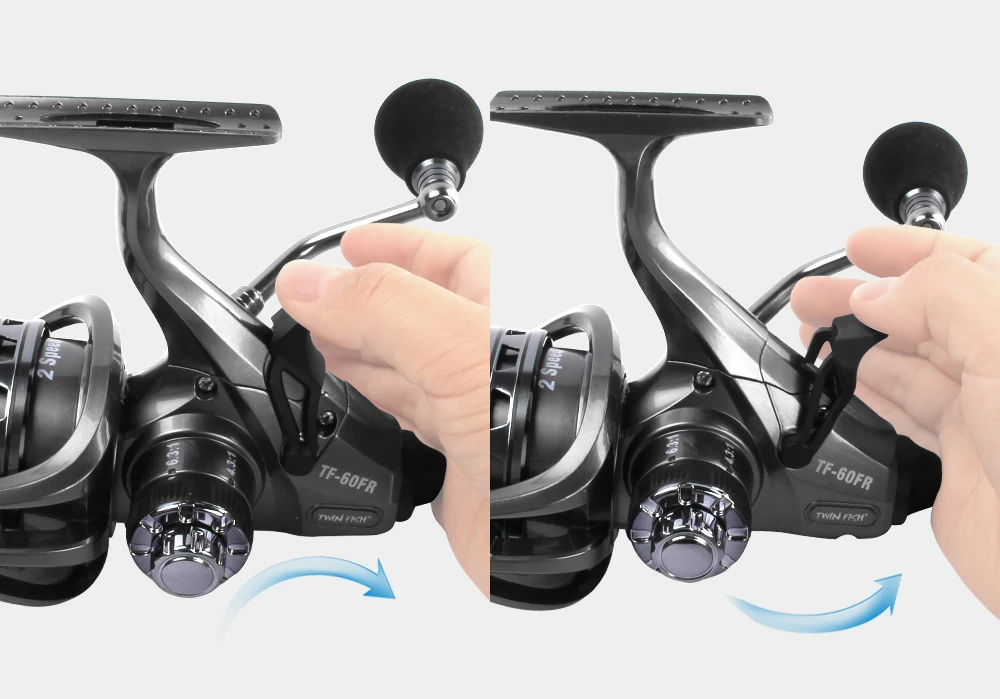 Spinpoler TF-FR 2 Speed Spinning Reels Double Brake Carp Fishing Feeder 12+1 S.S Bearings Spinning Reel Max Drag Coil  (10)